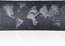 Cmhoo Large Gaming Mouse Pad / Mat with Smooth Surface and Stitched Edges Non-Slip Rubber Base Extended Game Mouse Mat|27.5″ x 11.8″ x 0.1″ (Map(70300.3cm))