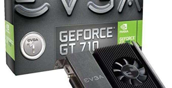 EVGA GT 710 2GB DDR3 64bit Single Slot, Dual DVI 02G-P3-2717-KR (Renewed)