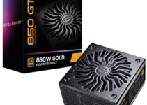 EVGA Supernova 850 GT, 80 Plus Gold 850W, Fully Modular, Auto Eco Mode with FDB Fan, 7 Year Warranty, Includes Power ON Self Tester, Compact 150mm Size, Power Supply 220-GT-0850-Y1