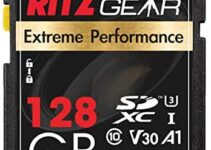 Extreme Performance High Speed UHS-I SDXC 128GB SD Card 90/60 MB/S U3 A1 Class-10 V30 Memory Card for SD Devices That can Capture Full HD, 3D, and 4K Video as Well as raw Photography