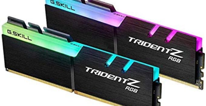 G.Skill Trident Z RGB Series 16GB (2 x 8GB) 288-Pin SDRAM (PC4-28800) DDR4 3600 CL18-22-22-42 1.35V Dual Channel Desktop Memory Model F4-3600C18D-16GTZRX