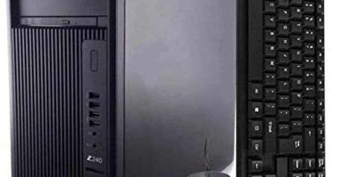 HP Z240 Tower Computer Desktop PC, Intel Core i5-6500 3.20GHz Processor, | 16GB Ram, 128GB SSD + 500GB HDD | HDMI, AMD Radeon RX-550 4GB Graphics, Wireless WiFi, Windows 10 (Renewed)