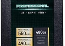 Inland Professional 480GB SSD 3D NAND SATA III 6Gb/s 2.5″ 7mm Internal Solid State Drive (480G)