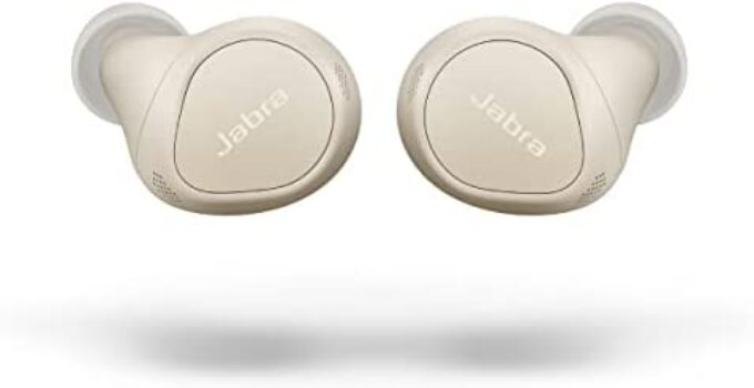 Jabra Elite 7 Pro in Ear Bluetooth Earbuds – Adjustable Active Noise Cancellation True Wireless Buds in a Compact Design with Jabra MultiSensor Voice Technology for Clear Calls – Gold Beige