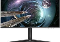 KOORUI 27 inch Gaming Monitor FHD 1080p 165Hz Monitor IPS 90% DCI-P3 Computer Monitors with 1ms (MPRT),HDMI/Type-C/DP for Gaming, Tilt Lifting Rotating Base Adjustable Stand, VESA Compatible