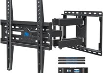 Mounting Dream TV Mount TV Wall Mount with Swivel and Tilt for Most 32-55 Inch TV, UL Listed Full Motion TV Mount with Articulating Dual Arms, Max VESA 400x400mm, 99 lbs. Loading, 16 inch Studs MD2380