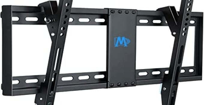 Mounting Dream UL Listed TV Mount for Most 37-70 Inch TV, Universal Tilt TV Wall Mount Fit 16″, 18″, 24″ Stud with Loading 132 lbs & Max VESA 600x400mm, Low Profile Flat Wall Mount Bracket MD2268-LK