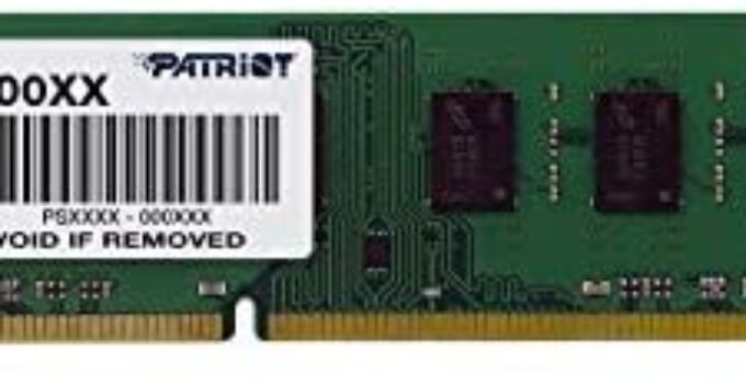 Patriot Signature 4GB DDR3 PC3-12800 (1600MHz) CL11 DIMM Memory Module PSD34G160081