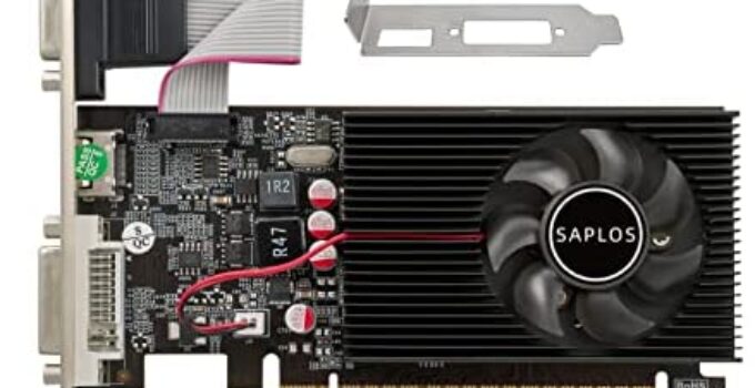 SAPLOS GeForce GT 730 Low Profile Computer Graphics Card,2GB,DDR3,64-Bits,VI-I/HDMI/VGA,PCI Express 2.0 x8,GPU Video Card for PC,DirectX 11