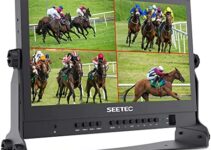 SEETEC ATEM156 15.6 Inch Live Streaming Broadcast Director Monitor with 4 HDMI Input Output Quad Split Display for ATEM Mini Video Switcher Mixer Pro Studio Television Production