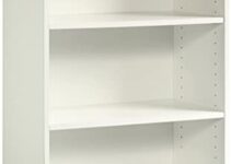 Sauder Beginnings 3-Shelf Bookcase, Soft White finish