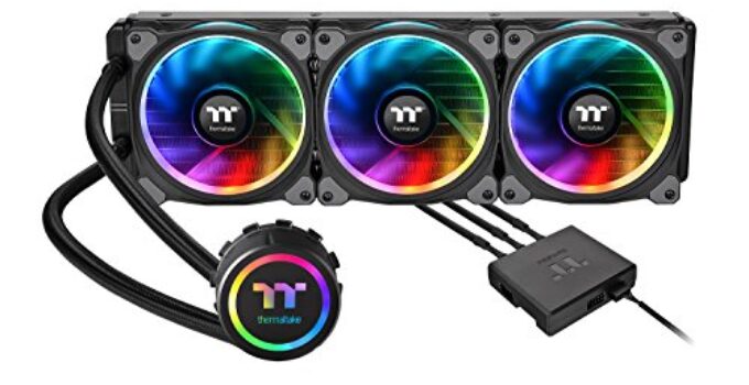 Thermaltake Floe 360mm, 16.8 Million Color Software Enabled (TT RGB Plus/Alexa/Razer Chroma), AMD (AM4)/Intel (LGA 2066/1200), AIO CPU Liquid Cooler CL-W158-PL12SW-A