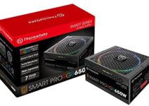 Thermaltake Smart Pro RGB 650W 80+ Bronze Certified PSU. Ultra Quiet Smart Zero 256-Color RGB, Fan Fully Modular, ATX 12V 2.4/EPS 12V 2.92 Power Supply. 7 Year Warranty PS-SPR-0650FPCBUS-R