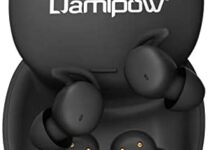 True Wireless Sleep Earbuds, Damipow Noise Blocking Technology Bluetooth Headphones in-Ear, Smallest and Lightest, Ultra Comfortable Designed to Help You Asleep Faster and Sleep Better (Black)