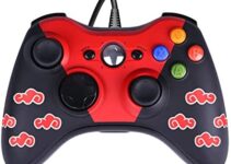 Wired Controller for Xbox 360, Game Controller for Xbox 360 with Dual-Vibration Turbo for Microsoft Xbox 360/360 Slim/PC Windows 10/8/7 Enhanced