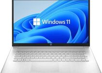 2022 Newest HP 17 Notebook Laptop, 17.3″ HD Display, 11th Gen Intel Core i3-1115G4 Processor, 8GB DDR4 RAM, 128GB SSD + 1TB HDD, Webcam, HDMI, Wi-Fi, Bluetooth, Windows 11 Home, Silver