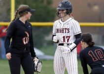 Virginia Tech-bound Lyndsey Grein didn’t like ‘tougher start’ to season for Lincoln-Way Central but finishes off West with 15 strikeouts.