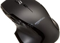 Amazon Basics Full-Size Ergonomic Wireless PC Mouse with Fast Scrolling