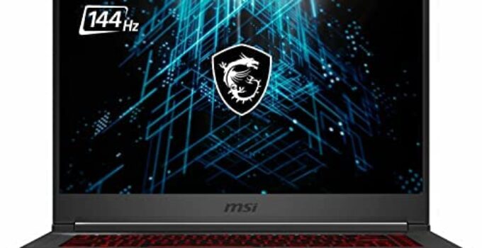 MSI GF65 Thin 3060 Gaming Laptop, 15.6″ FHD 144Hz Display, Core i5-10500H 6-Core, GeForce RTX 3060 6GB, 16GB RAM 3200MHz, 512GB PCIe SSD, USB-C, WiFi 6, Ethernet, HDMI, Backlit, Win 10
