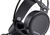 NUBWO Gaming headsets PS4 N7 Stereo Xbox one Headset Wired PC Gaming Headphones with Noise Canceling Mic , Over Ear Gaming Headphones for PC/MAC/PS4/PS5/Switch/Xbox one (Adapter Not Included)
