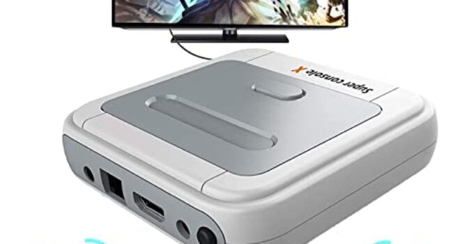 Retro Games Console Super Console X with 33000 Games, Retro Arcade Game Console Wifi Support HDMI/AV/LAN, Video Games Console with 2pcs Wireless Gamepad