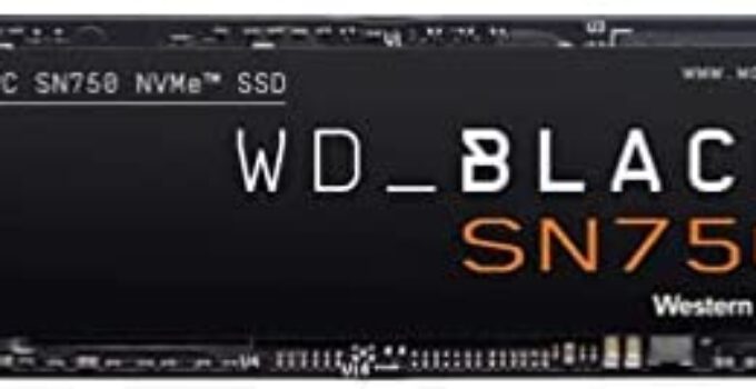 WD_BLACK 500GB SN750 NVMe Internal Gaming SSD Solid State Drive – Gen3 PCIe, M.2 2280, 3D NAND, Up to 3,430 MB/s – WDS500G3X0C
