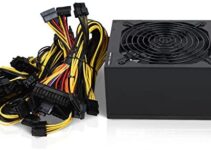 2000W Mining Power Supply for BTC ETH, BITEO PC Power Supplies for Gaming with Auto-Thermally Controlled Fan