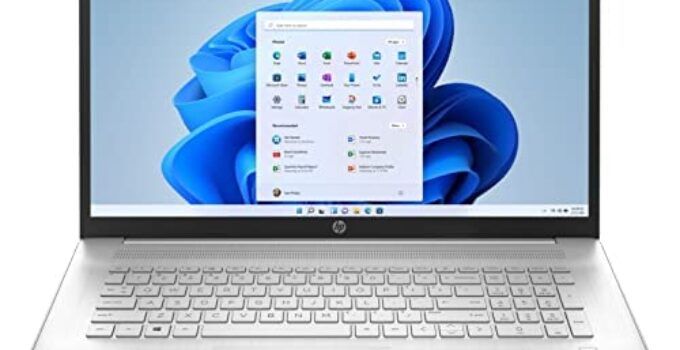 2022 HP Newest Notebook Laptop, 17.3” Full HD Screen, AMD Ryzen 5 5500U Processor, 32GB RAM, 1TB SSD, HDMI, Bluetooth, Wi-Fi, FP Reader, Windows 11 Home, Natural Silver