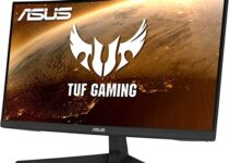 ASUS TUF Gaming 23.8” 1080P Curved Gaming Monitor (VG24VQ1B) – Full HD, 165Hz (Supports 144Hz), 1ms, Extreme Low Motion Blur, Speakers, Adaptive-sync/FreeSync Premium, Eye Care, DisplayPort, HDMI