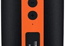 Bluetooth Speaker,MusiBaby Portable Bluetooth Speakers,Portable,Waterproof,Wireless Speaker with Loud Stero and Booming Bass,Dual Pairing,Bluetooth 5.0,24H Playtime for Home,Party (Orange)