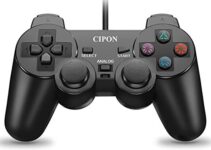 CIPON Wired Controller Compatible with PS2 Console, Black Remote Gamepad with 2.2M Cable