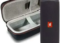 JBL Flip 5 Waterproof Portable Wireless Bluetooth Speaker Bundle with Hardshell Protective Case – Black