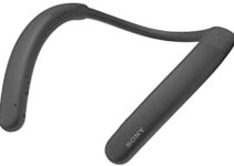 Sony SRS-NB10 Wireless Neckband Bluetooth Speaker Comfortable and Lightweight with Technology to Work from Home, Built-in mic, 20 Hours of Battery Life, and IPX4 Splash-Resistant- Charcoal Gray