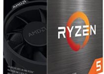 AMD Ryzen™ 5 5600 6-Core, 12-Thread Unlocked Desktop Processor with Wraith Stealth Cooler