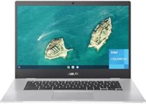 ASUS Chromebook CX1, 15.6″ Full HD NanoEdge Display, Intel Celeron N3350 Processor, 64GB eMMC Storage, 8GB RAM, Chrome OS, Transparent Silver, CX1500CNA-AS84F