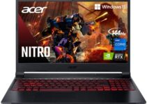 Acer Nitro 5 AN515-57-79TD Gaming Laptop | Intel Core i7-11800H | NVIDIA GeForce RTX 3050 Ti Laptop GPU | 15.6″ FHD 144Hz IPS Display | 8GB DDR4 | 512GB NVMe SSD | Killer Wi-Fi 6 | Backlit Keyboard