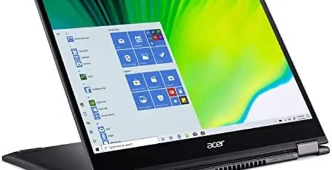 Acer Spin 5 Convertible Laptop, 13.5″ 2256 x 1504 IPS Touch | 10th Gen Intel Core i5-1035G4 | 8GB LPDDR4 | 256GB NVMe SSD | WiFi 6 | Backlit KB | FPR | Active Stylus | Windows 10 Pro | SP513-54N-58XD