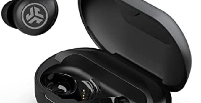 JLab JBuds Air Pro True Wireless Earbuds | Black | Bluetooth Multipoint | Auto Play & Pause | Dual Connect | IP55 Sweat & Dust Resistance | Be Aware Audio for Safety | Custom 3 EQ Sound Settings