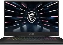 MSI Stealth GS77 17.3″ QHD 240Hz Ultra Thin & Light Gaming Laptop: Intel Core i9-12900H RTX 3070 Ti 32GB DDR5 1TB NVMe SSD, USB-Type C, Thunderbolt 4, CNC Aluminum, Win11 Pro: Core Black 12UHS-084