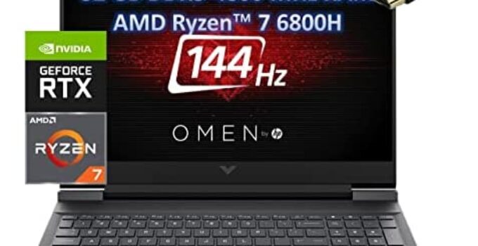 New DDR5 4800Mhz – HP Victus 16.1″ IPS Gaming Laptop – AMD Ryzen 7 6800H (The Most Powerful Ryzen7) – GeForce RTX 3050 Ti – 144Hz – Windows 11 – Type C – B&O w/HDMI ( 32GB DDR5 | 1TB PCIe SSD)