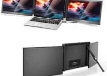 OFIYAA P2 PRO Triple Portable Monitor for Laptop Screen Extender Dual Monitor 13.3” FHD 1080P IPS Display Type-C/PD/TF Support M1 MacBook, for 13.3”-16.5” Notebook Computer Mac Windows Phone