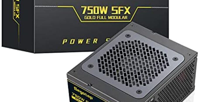 Segotep GF750 SFX Power Supply Fully Modular 750W 80+ Gold PSU, Silent 80mm FDB Fan