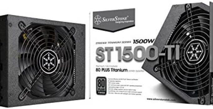 SilverStone Tek 1500 Watt ATX Power Supply with 80 Plus Titanium and Multi GPU Support SST-ST1500-TI