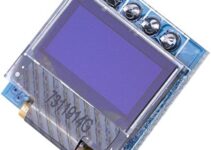 0.49 Inch Micro SSD1306 IIC I2C OLED Display Panel Module 4-pin White/Blue Text 128×32 (White)