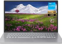 2022 Newest ASUS Vivobook 17 Laptop, 17.3″ Full HD 1080P Non-Touch Display, Intel Core i3-1115G4 Processor, 16GB DDR4 RAM, 1TB PCIe SSD, Backlit Keyboard, Webcam, HDMI, Wi-Fi 6, Windows 11 Home