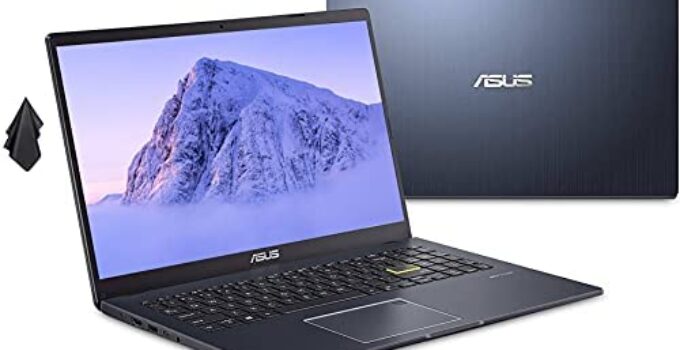 2022 ASUS L510 Ultra Thin Laptop, 15.6″ FHD Display, Intel Celeron N4020 Processor, 4GB RAM, 256 GB Storage, 8Hrs+ Battery Life, Backlit Keyboard, Windows 10 Home + 1 Year Microsoft 365, Star Black