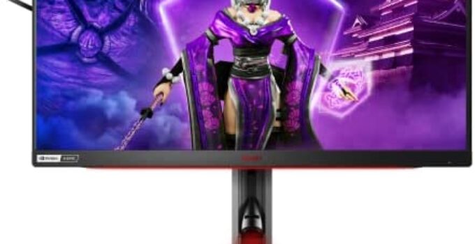 AOC Agon Curved Gaming Monitor 49″ (AG493UCX), Dual QHD 5120×1440 @ 120Hz, VA Panel, 1ms 120Hz Adaptive-Sync, 121% sRGB, Height Adjustable, 4-Yr Zero Dead Pixels Manufacturer Guarantee