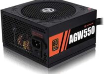 ARESGAME 550W Power Supply 80Plus Bronze PSU Non-Modular