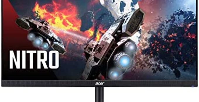 Acer Nitro XV272U Vbmiiprx 27″ Zero-Frame WQHD 2560 x 1440 Gaming Monitor | AMD FreeSync Premium | Agile-Splendor IPS | Overclock to 170Hz | Up to 0.5ms | 95% DCI-P3 | 1 x Display Port & 2 x HDMI 2.0