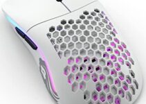 Gloriuos White Gaming Mouse -Glorious Model O Wireless Minus Mouse – RGB Mouse 65 g Lightweight Mouse Gaming – PC Accessories – Gaming Mouse Honeycomb – Gaming Mouse Wireless (Matte White Mouse)